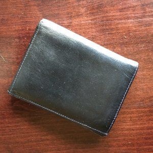 vintage 90s NWOT tri fold leather wallet